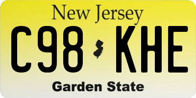NJ license plate C98KHE