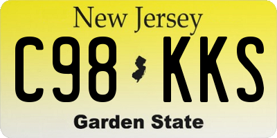 NJ license plate C98KKS