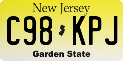 NJ license plate C98KPJ