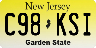 NJ license plate C98KSI