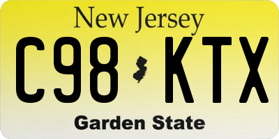 NJ license plate C98KTX