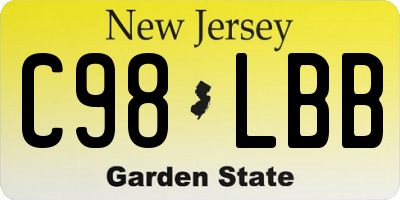 NJ license plate C98LBB