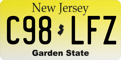 NJ license plate C98LFZ