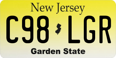 NJ license plate C98LGR