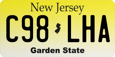 NJ license plate C98LHA