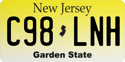 NJ license plate C98LNH