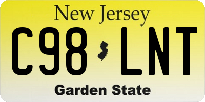 NJ license plate C98LNT