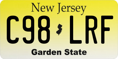 NJ license plate C98LRF