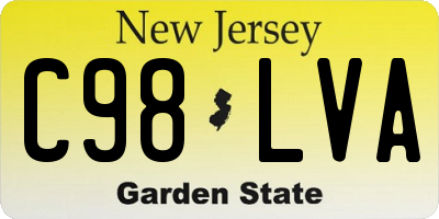 NJ license plate C98LVA
