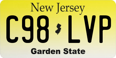 NJ license plate C98LVP