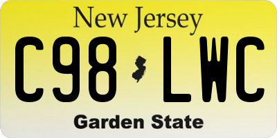 NJ license plate C98LWC