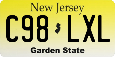 NJ license plate C98LXL