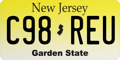 NJ license plate C98REU