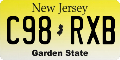 NJ license plate C98RXB