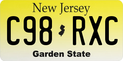 NJ license plate C98RXC
