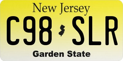 NJ license plate C98SLR