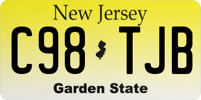 NJ license plate C98TJB
