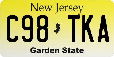 NJ license plate C98TKA