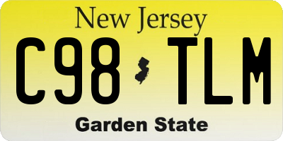 NJ license plate C98TLM