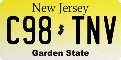NJ license plate C98TNV