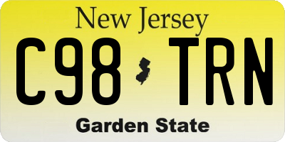NJ license plate C98TRN