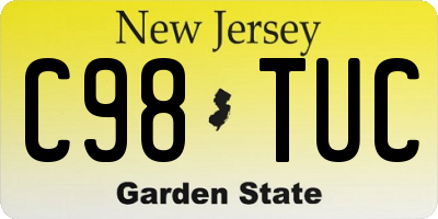 NJ license plate C98TUC