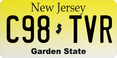 NJ license plate C98TVR