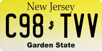 NJ license plate C98TVV