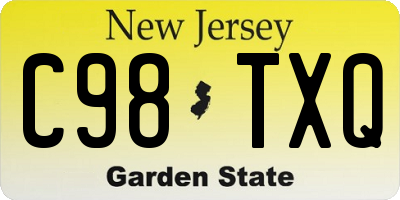 NJ license plate C98TXQ