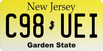 NJ license plate C98UEI