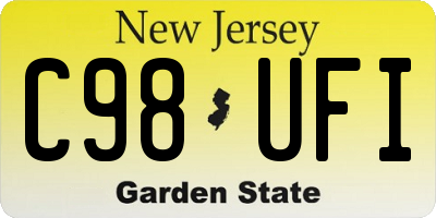 NJ license plate C98UFI