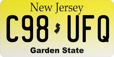 NJ license plate C98UFQ