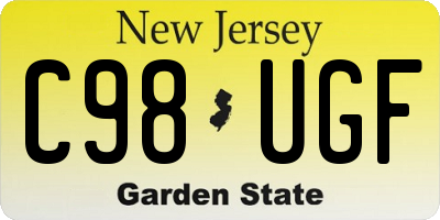 NJ license plate C98UGF