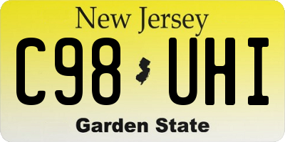 NJ license plate C98UHI