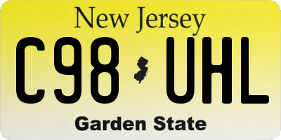NJ license plate C98UHL