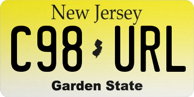 NJ license plate C98URL
