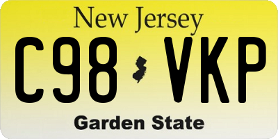 NJ license plate C98VKP