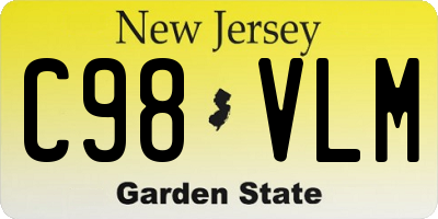 NJ license plate C98VLM