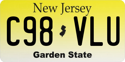 NJ license plate C98VLU