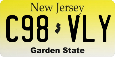 NJ license plate C98VLY
