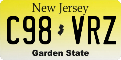 NJ license plate C98VRZ