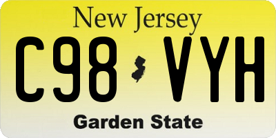 NJ license plate C98VYH