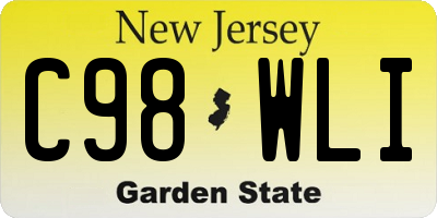 NJ license plate C98WLI