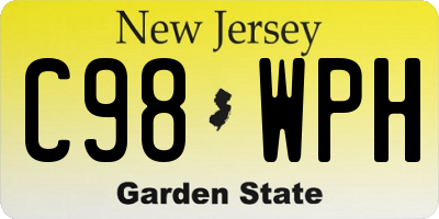 NJ license plate C98WPH