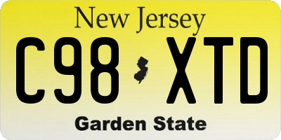 NJ license plate C98XTD