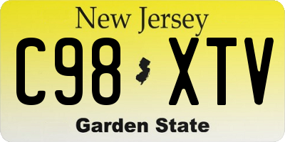 NJ license plate C98XTV