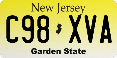 NJ license plate C98XVA