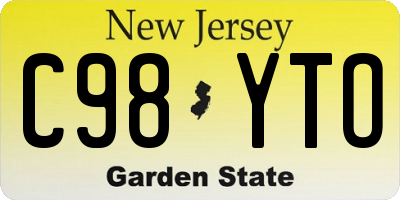 NJ license plate C98YTO