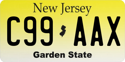 NJ license plate C99AAX