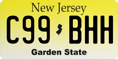 NJ license plate C99BHH